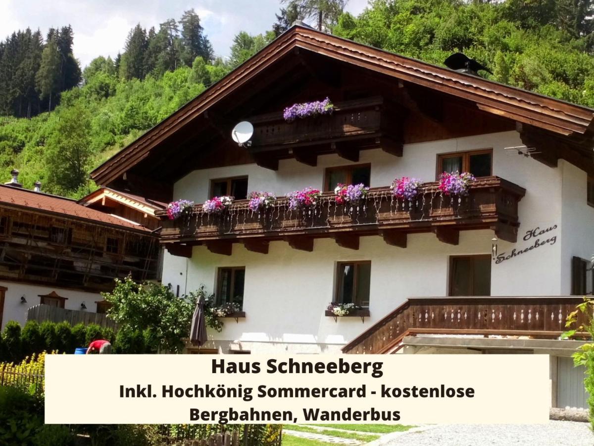 Appartement Haus Schneeberg Mit Hochkoenig Card à Mühlbach am Hochkönig Extérieur photo